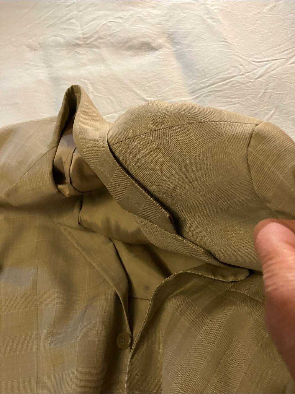 Chaps Ralph Lauren wool & cashmere vintage camel plaid sports jacket 40R - Picture 13 of 16